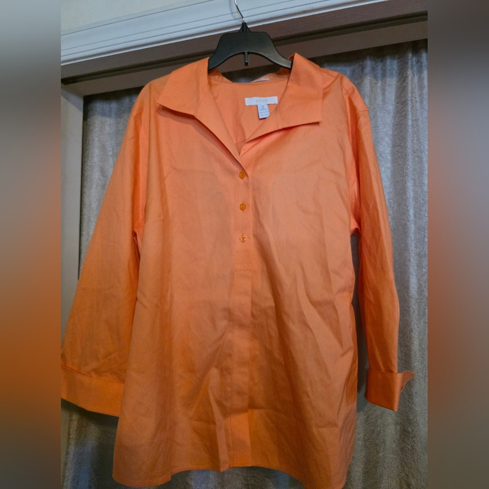 Chico's Vibrant Orange Blouse
